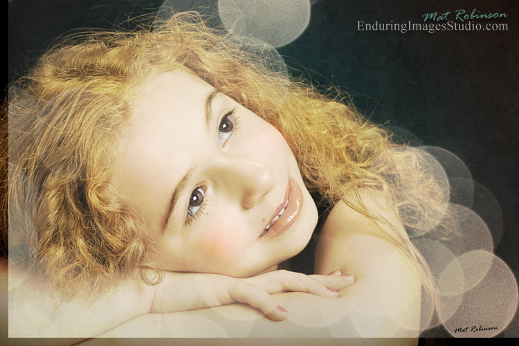 Childrens portrait photographer captures the face of an angel and turns it into fine art - Morris Plains