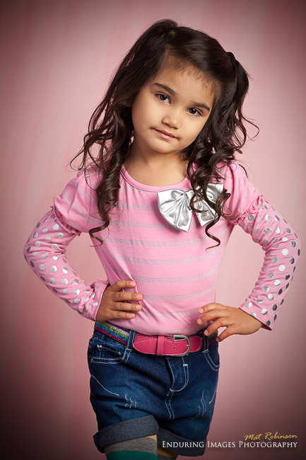Childrens modeling portfolio images - professional model headshots